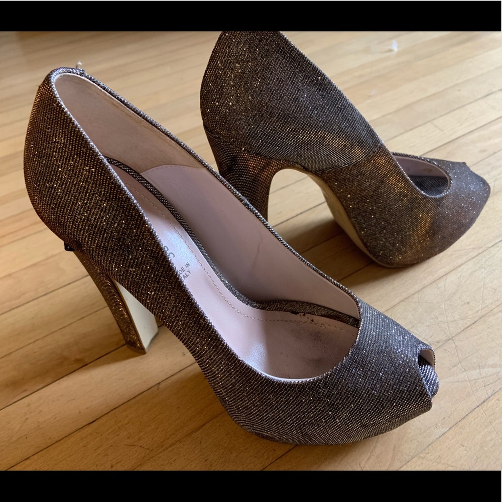 Happiness Silver/Gold High Heel